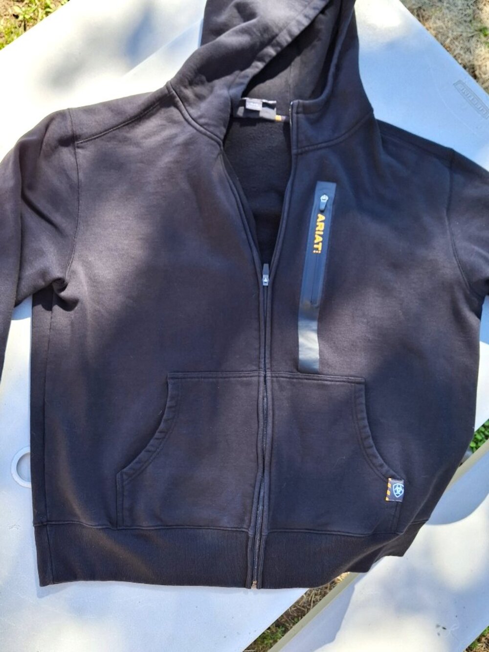 Ariat Rebar Full Zip Heavyweight Workwear Fleece Hoodie Size XL Durable